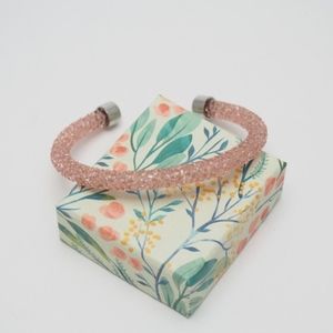 Swarovski Crystaldust Cuff in Rose Pink sz Medium